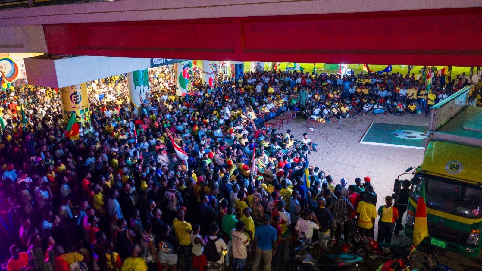 Ghana: Asokwa Interchange in Kumasi transformed into giant fan zone for World Cup