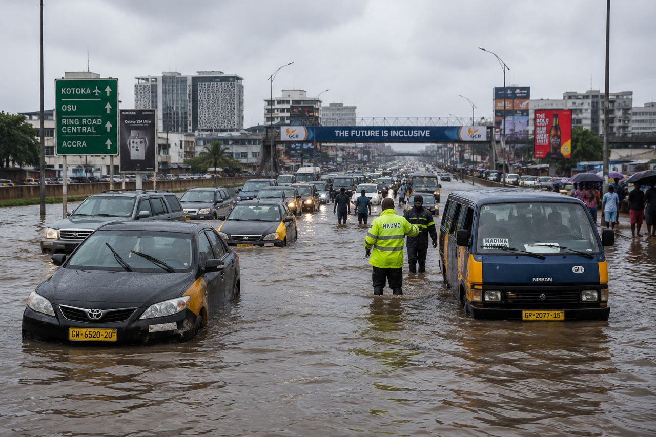 Accra: Heavy flooding forces Interior Ministry to issue nationwide “Stay at Home” advisory